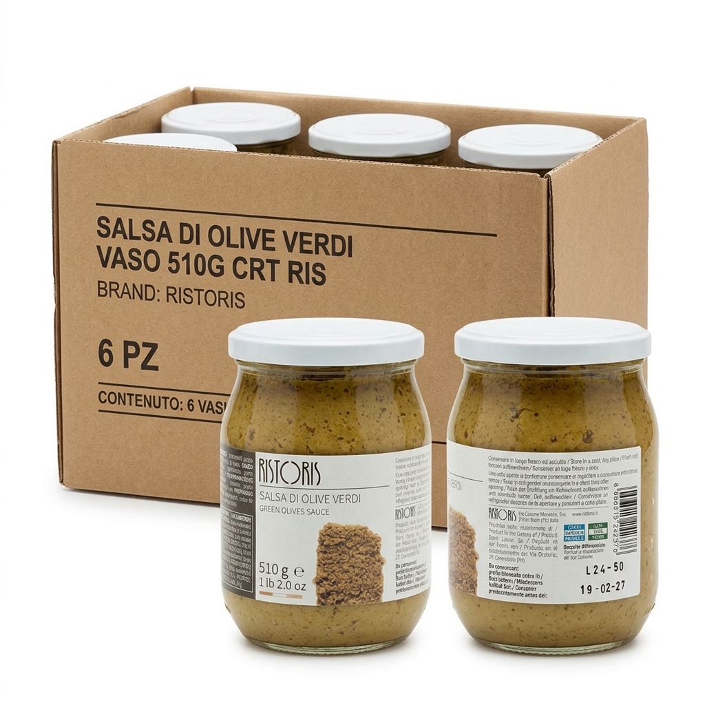 Grüne Oliven-Creme 510 g (Karton 6) — Ristoris