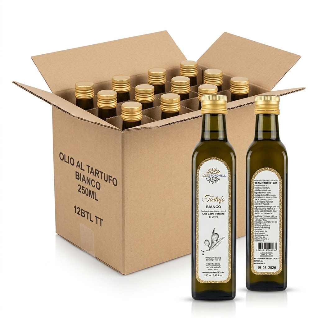 Huile à la Truffe Blanche 250 ml (Carton 12) — Team Tartufi