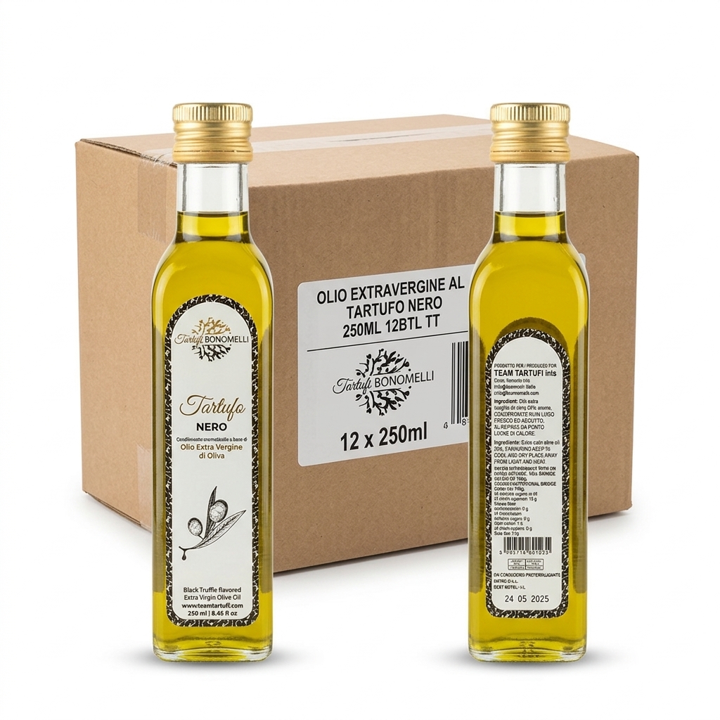 Huile d'olive extra vierge à la truffe noire 250 ml (Carton 12) — Team Tartufi