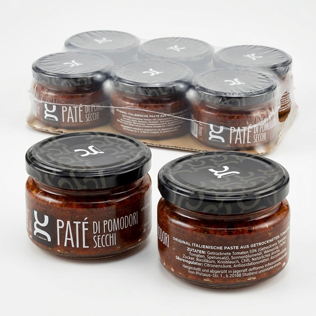 Pate di Pomodori Secchi di Gennaro Vaso Vetro 228ml 180g 6pz Crt BUON