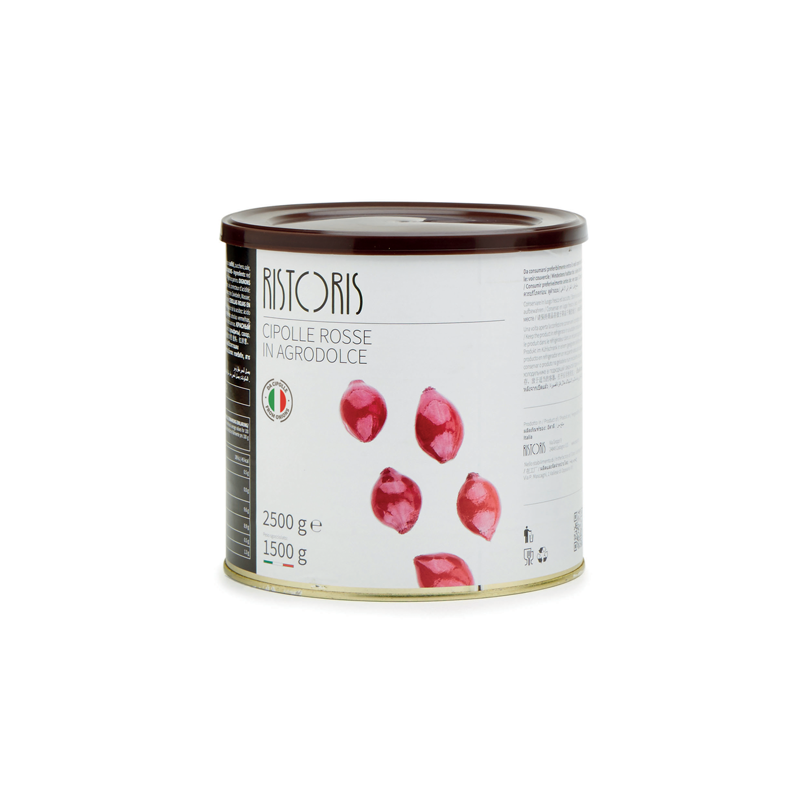 CIPOLLE ROSSE IN AGRODOLCE LATTA 2.5KG 6PZ CRT RIS