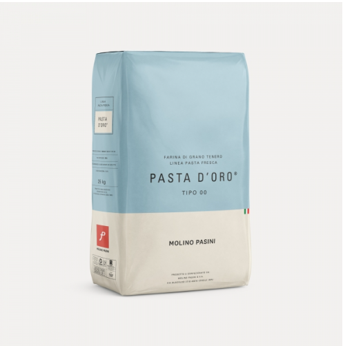 FARINA DI GRANO TENERO MOLINO PASINI TIPO 00 'PASTA D'ORO' CONF DA 25KG MP