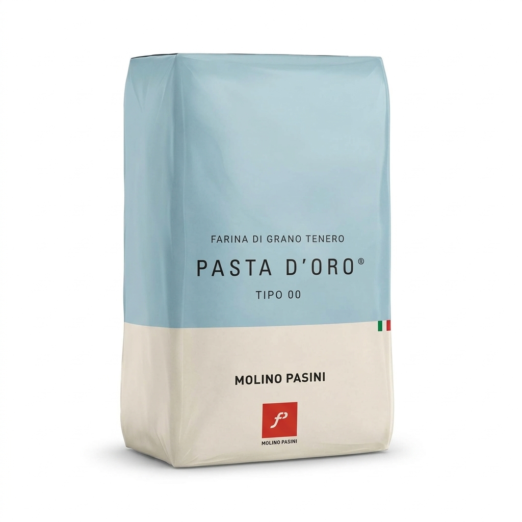 Farina di Grano Tenero Molino Pasini Tipo 00 'Pasta d'Oro' pack da 10kg MP