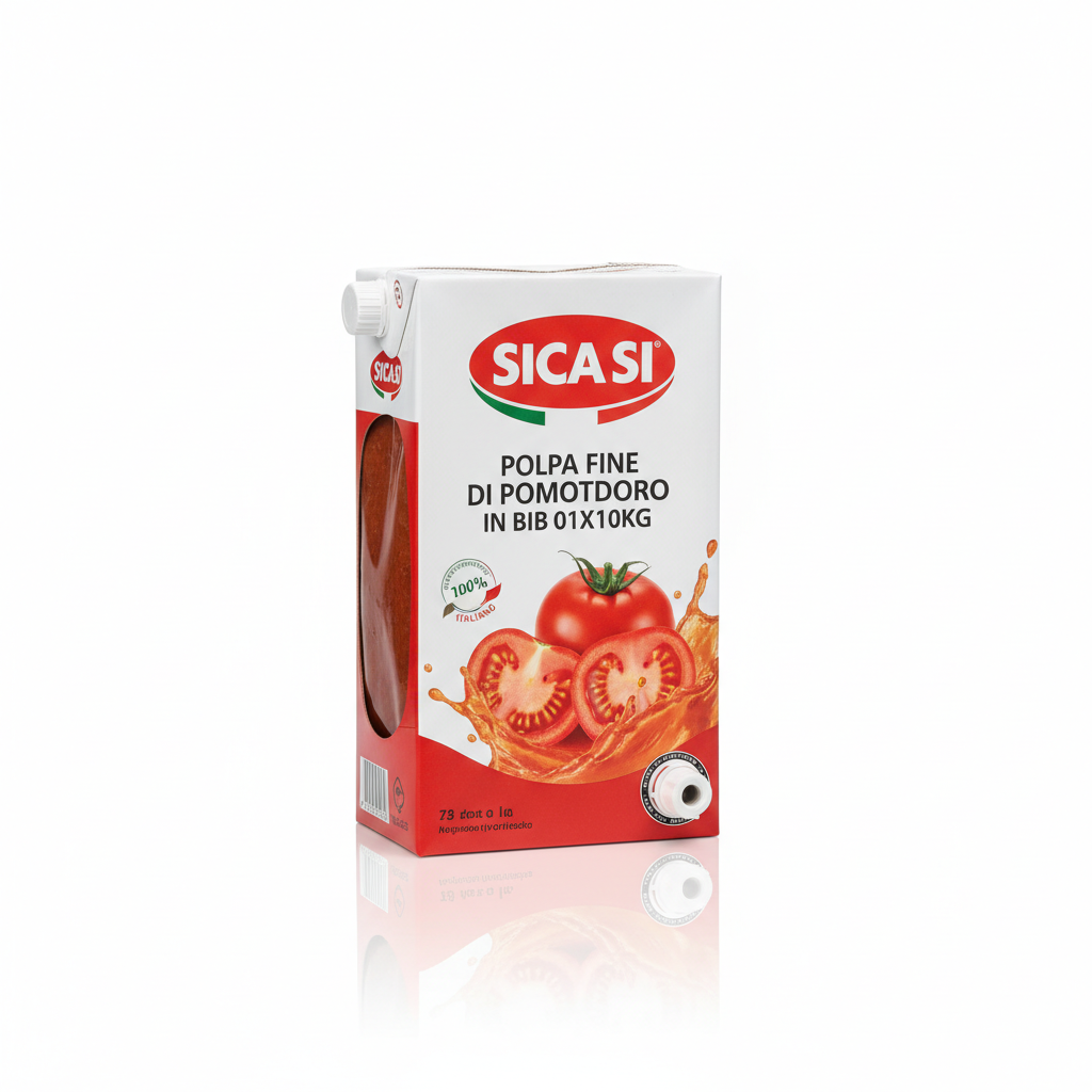 Tomatenfruchtfleisch Fine Di Tomate In Bib 01x10kg Sica Si - Italienische Tomaten