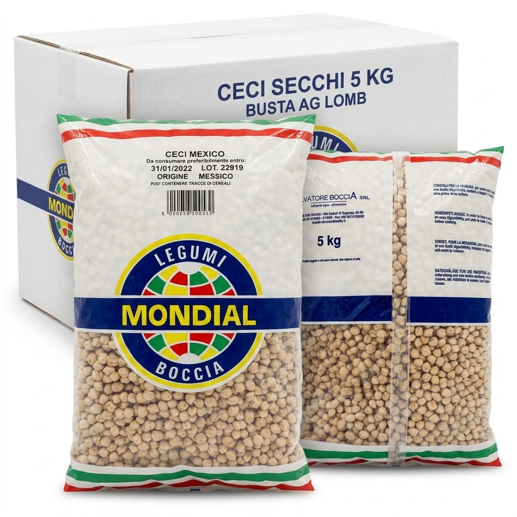 Dried Chickpeas 5 kg AG Lombardo