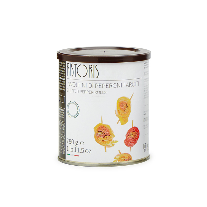Involtini Di Peperoni Farciti Latta 780g 6pz krt Ris