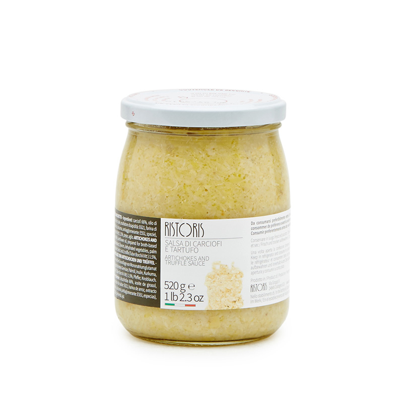 Salsa Di Carciofi E Tartufo Nero Vaso 580g 6pz krt Ris