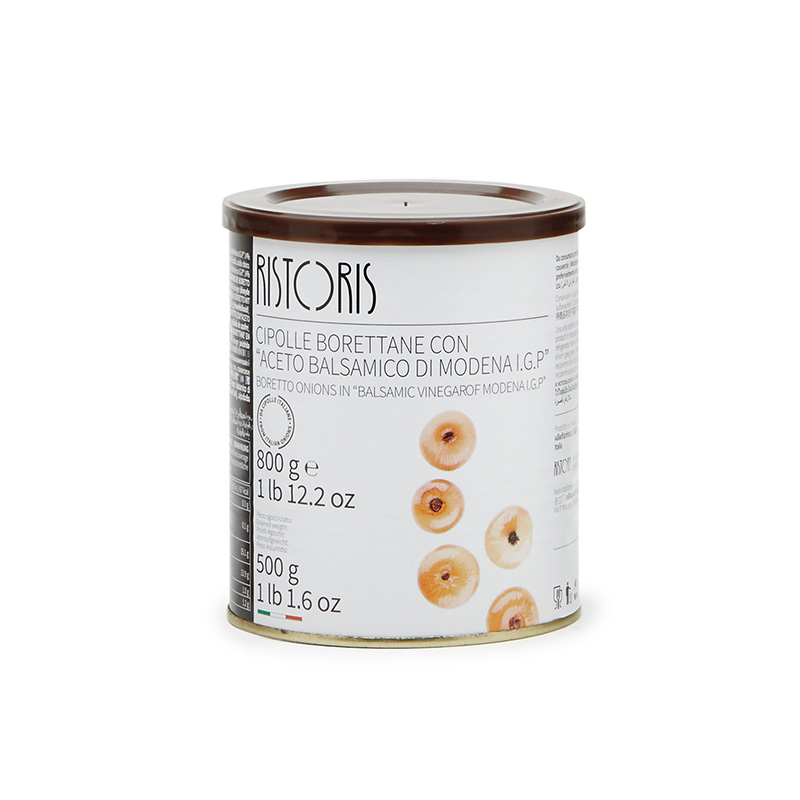 CIPOLLE BORET ACETO BALS MOD LATTA 800G 6PZ CRT RIS