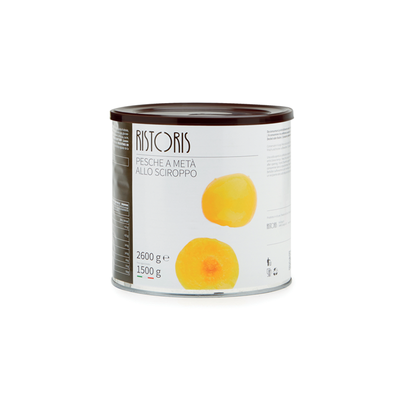 Pesche A Meta Allo Sciroppo Latta 2.6kg 6pz krt Ris
