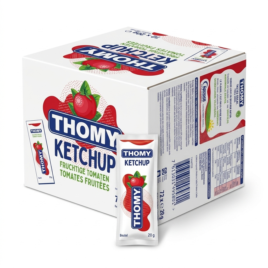 Ketchup Portionen 20 g (Karton 72 Stück) — Thomy