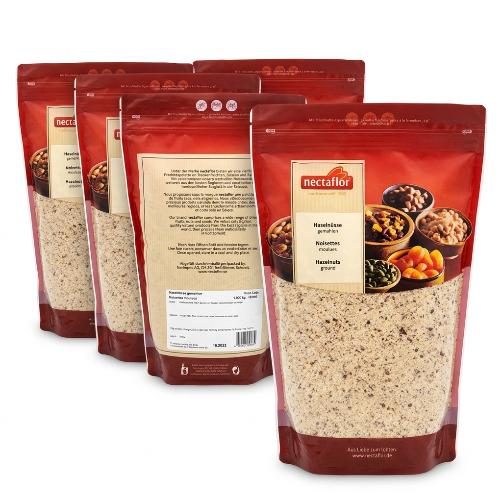 Ground Hazelnuts Pouch 1 kg — Nectaflor