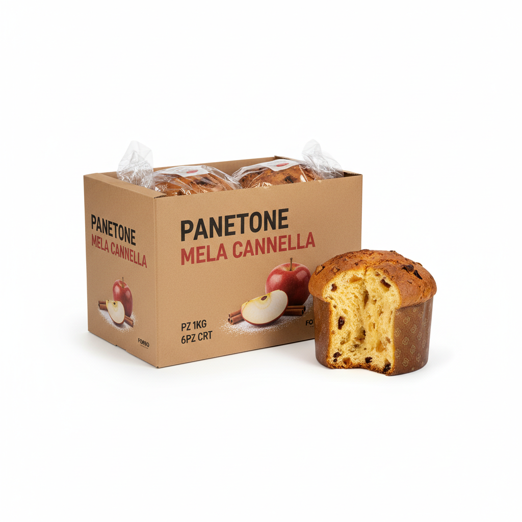 PANETTONE MELA CANNELLA PZ 1KG 6PZ CRT FOR