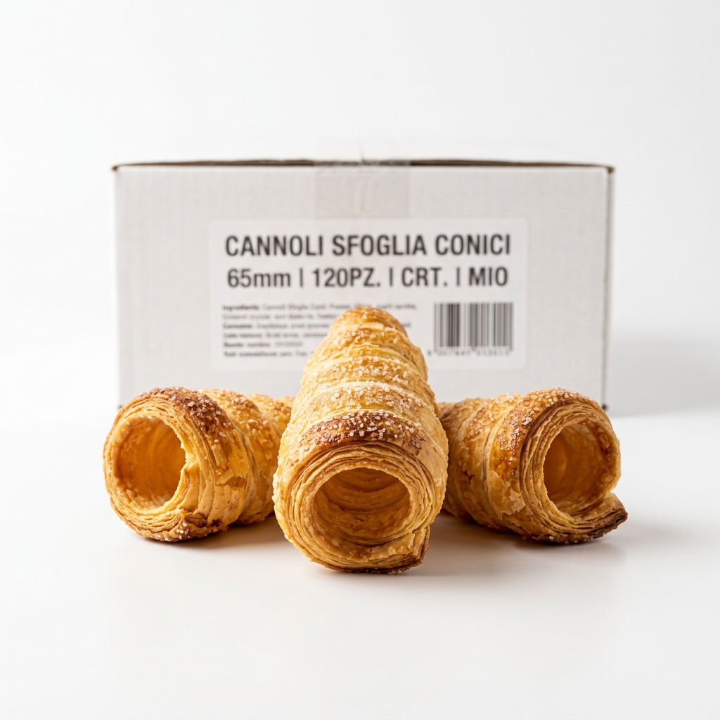 CÔNES EN PÂTE FEUILLETÉE 65MM 120PCS CTN MIO