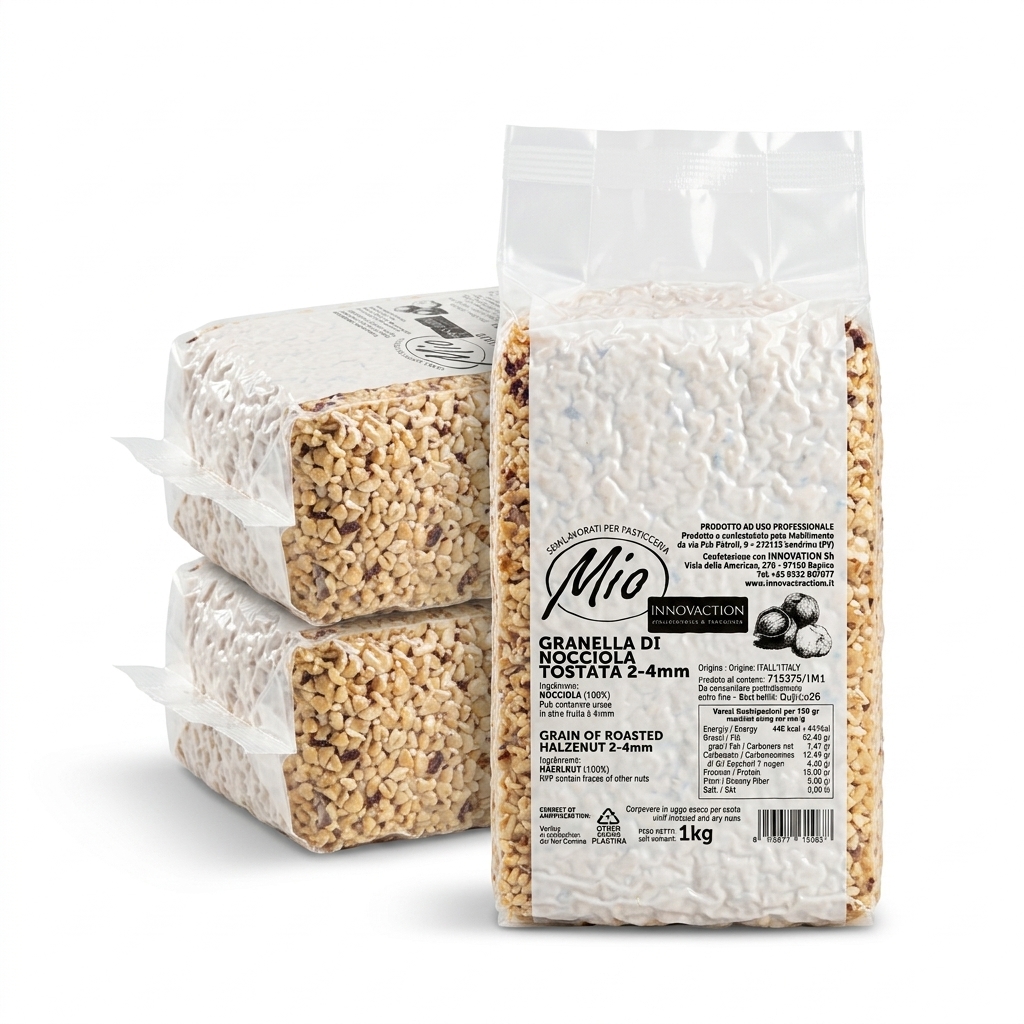 Granella di Nocciola Tostata 2/4 mm Confezione 1 kg (Cartone 10 kg) — MIO
