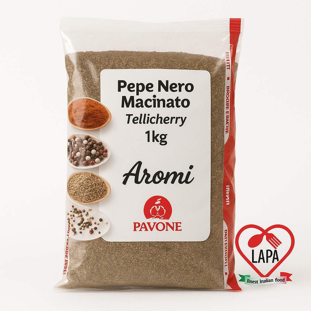 PEPE NERO MACINATO BUSTA 1KG 5KG CRT PAV