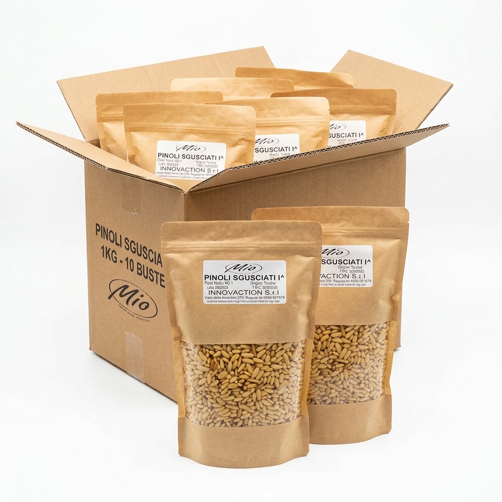 Geschälte Pinienkerne 1 kg (Karton à 10 Stück) — Mio