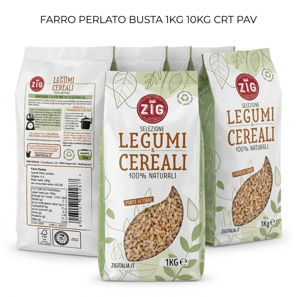 Dinkel Perliert (Körner) 1 kg (Karton 10 kg)