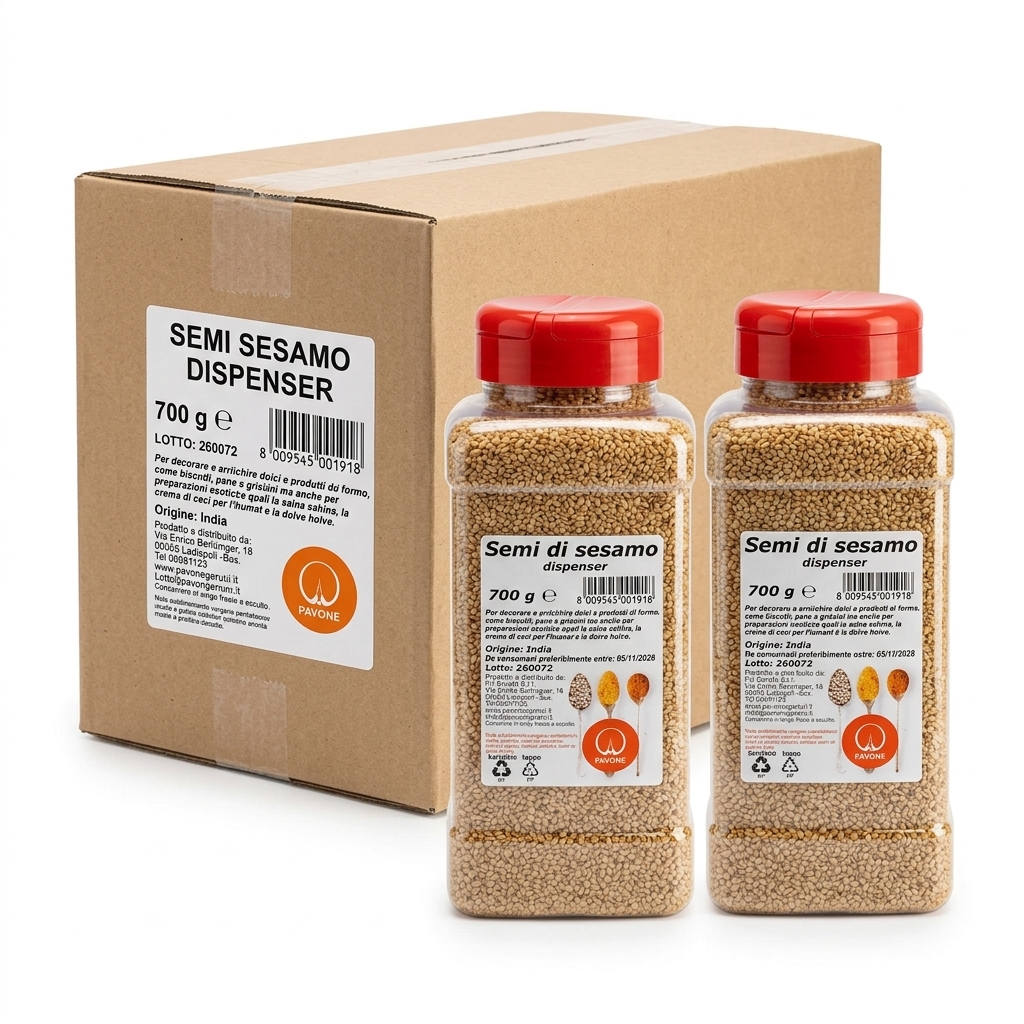 Sesame Seeds Shaker 700 g (Case 6) — Pavone