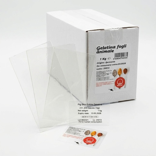 Gelatina in Fogli Animale 1 kg — Pavone