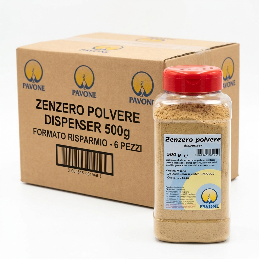 GINGEMBRE EN POUDRE DISPENSER 500G 6 PCS CRT PAV