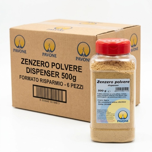 Zenzero in Polvere Dispenser 500 g (Cartone 6) PAV