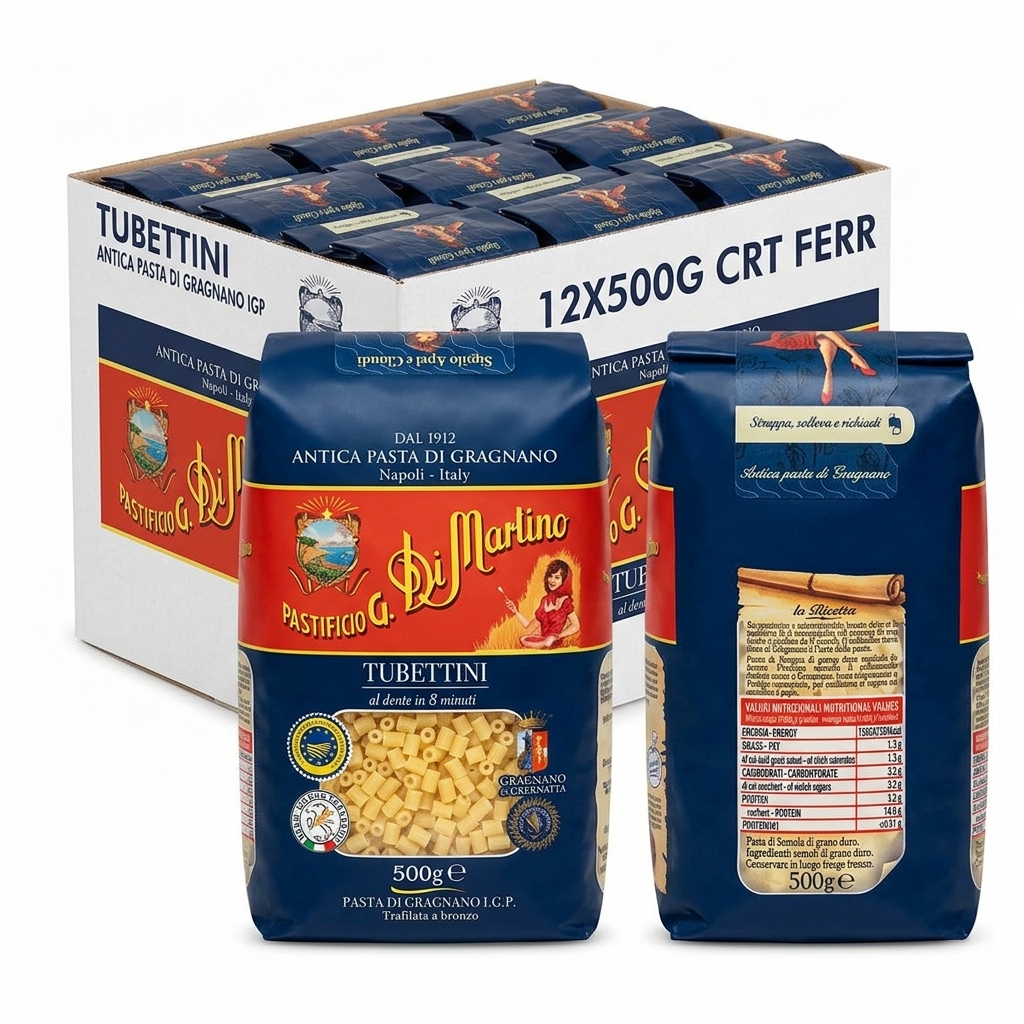 Tubettini Antica Pasta di Gragnano IGP 500 g — Pastificio Di Martino