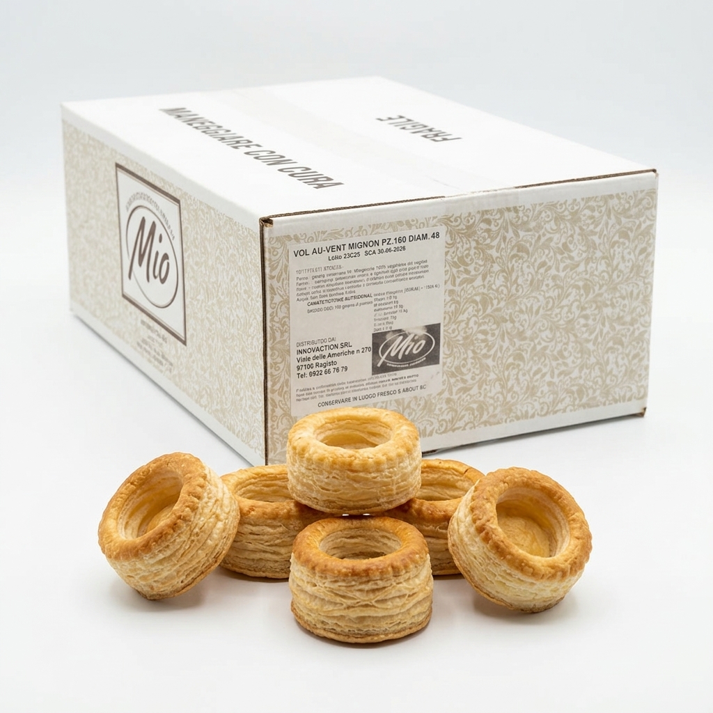 VOL AU VENT BLAETTERTEIG MINI DURCHM.48 160ST KRT MIO