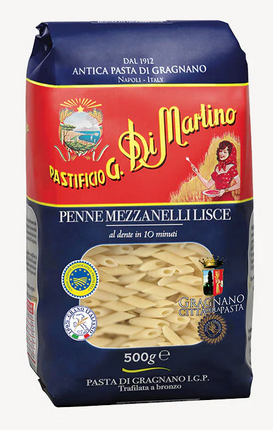 Penne Mezzanelli Lisce Gragnano g.g.a. 12x500g krt Di Mart