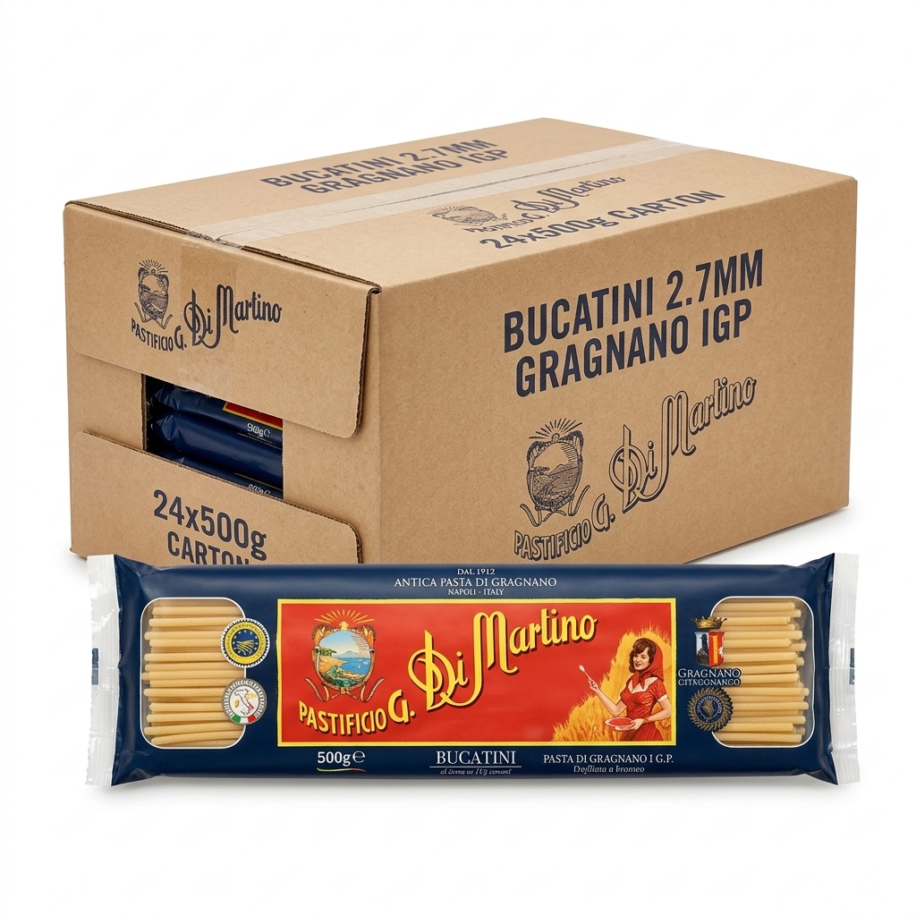 Bucatini di Gragnano IGP 500 g (Cartone 24) — Di Martino