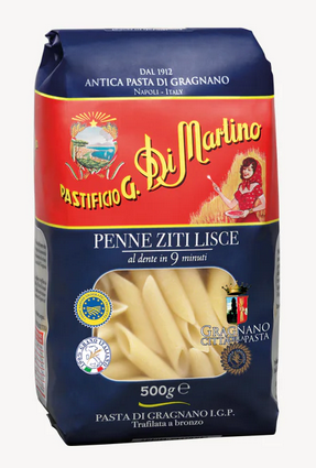 Penne Ziti Lisce Gragnano g.g.a. 12x500g krt Di Mart