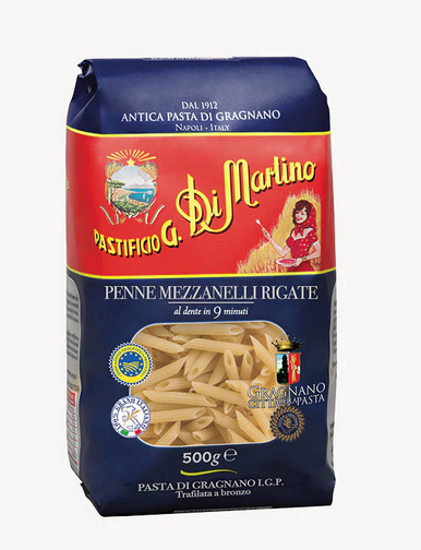 PENNE MEZZANELLI RIGATE GRAGNANO IGP 12X500G CRT DI MART
