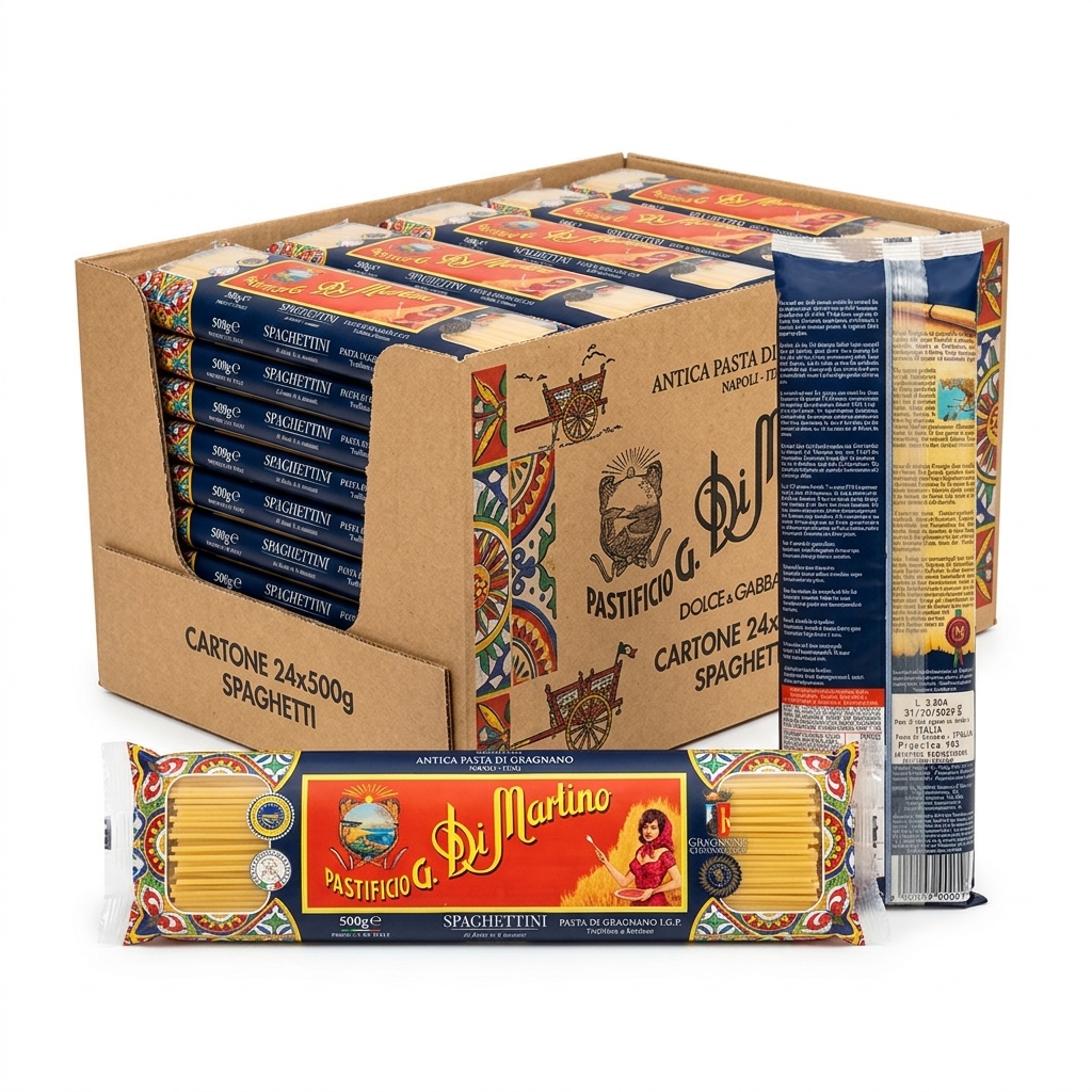 Spaghetti 1,7 mm Pasta di Gragnano IGP Busta 500 g — Di Martino
