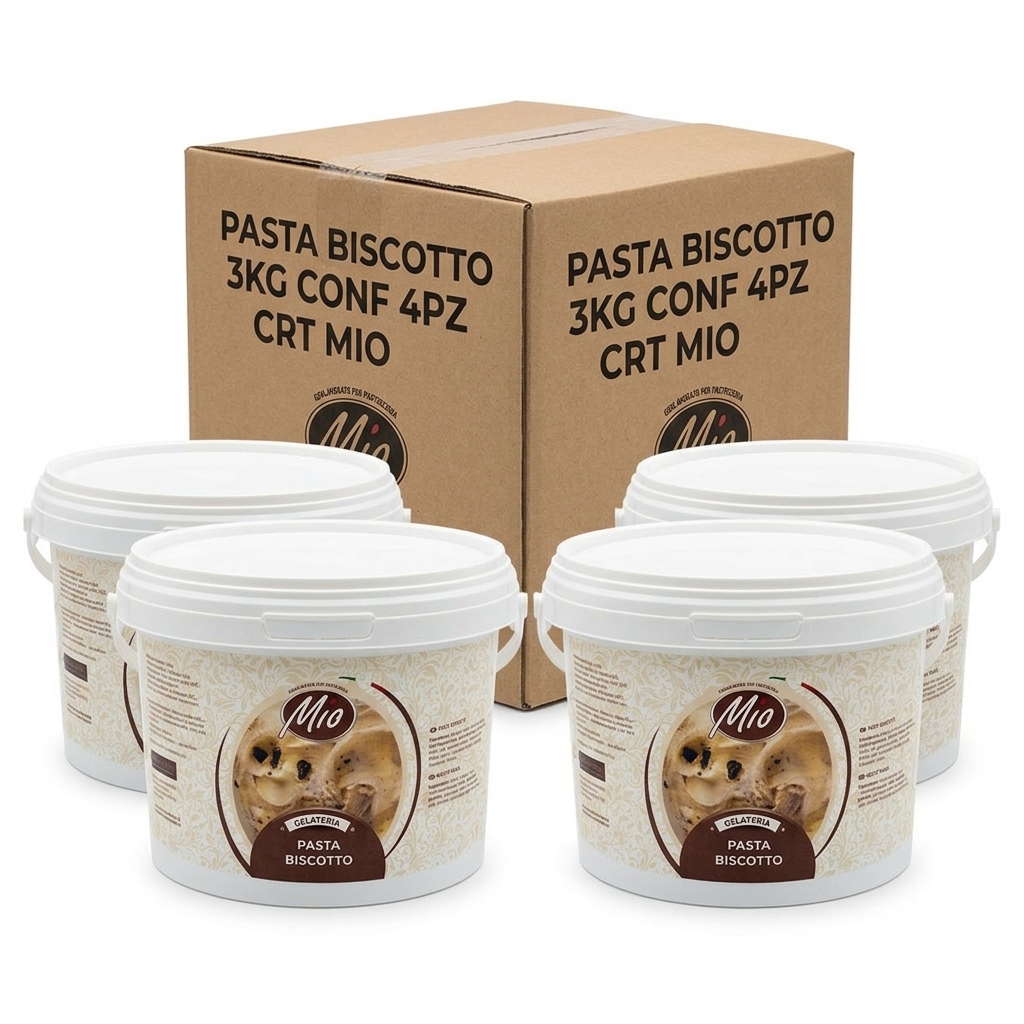 Pasta Aromatizzante Biscotto per Gelato 3 kg (Cartone 4 pcs) — MIO