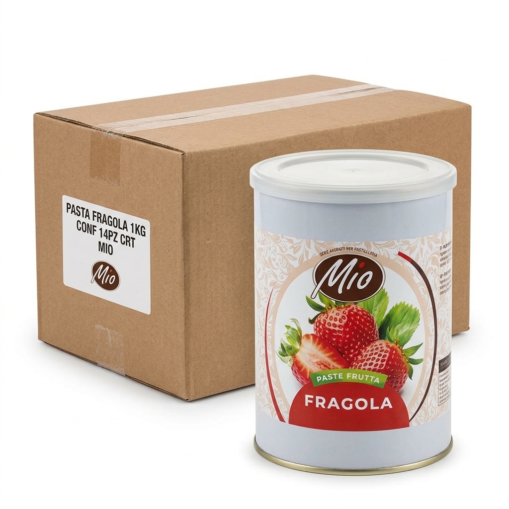Pâte Concentrée Fraise 1 kg (Carton 14 Pièces) — MIO