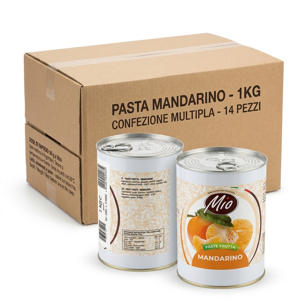 Pasta Aromatizzante Mandarino 1 kg (Carton of 14 pcs) — MIO