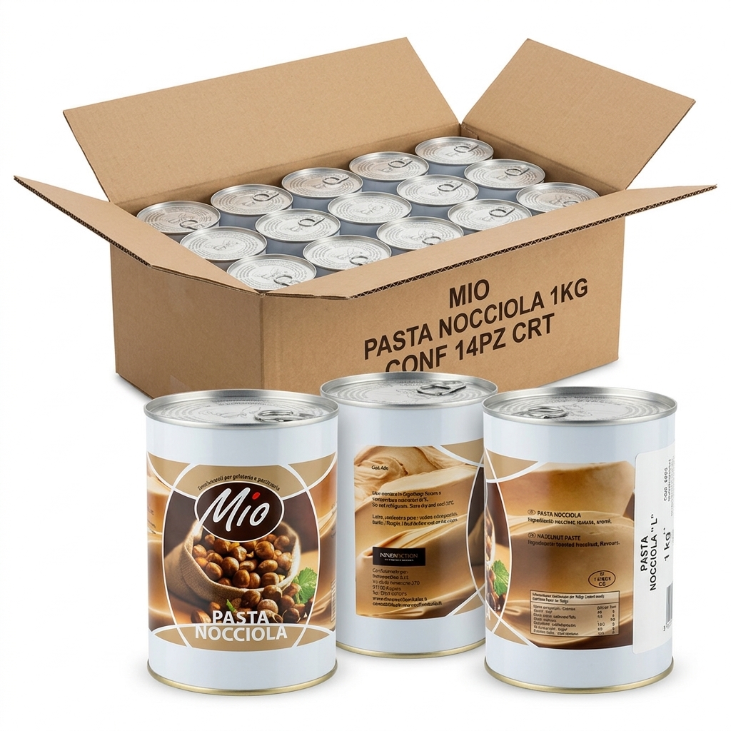 Reine Haselnusspaste 1 kg (Karton 14 St.) — MIO