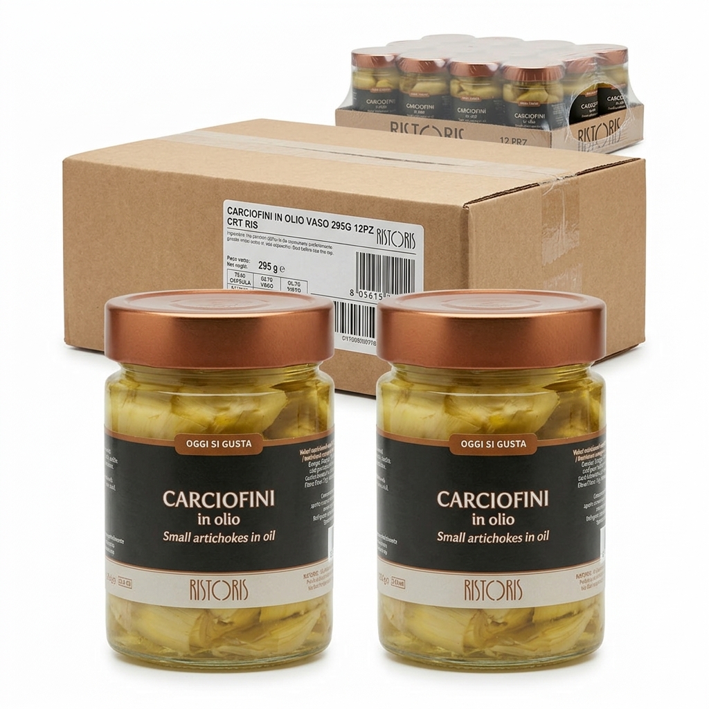 Baby Artichokes in Oil Ristoris - Jar 295 g (Case of 12)