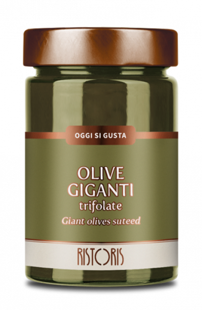 OLIVE GIGANTI TRIFOLATE VASO 295G 12PZ CRT RIS