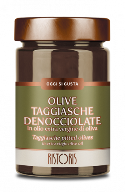 Olive Taggiasche Denocciolate In Öl Extra Vergine Vaso 295g 12pz krt Ris - Italienisches Olivenöl