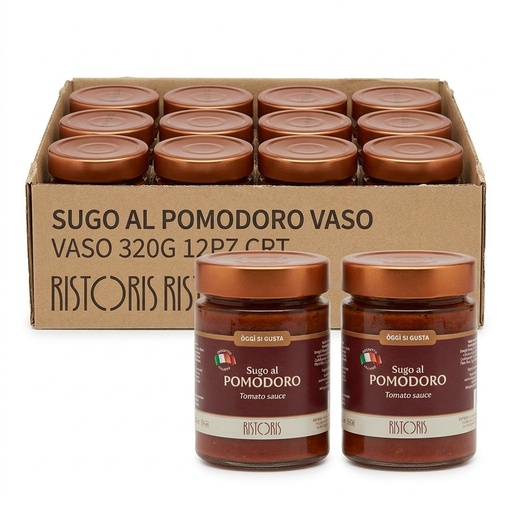 Tomato Pasta Sauce Glass Jar 320 g (Carton 12) — Ristoris