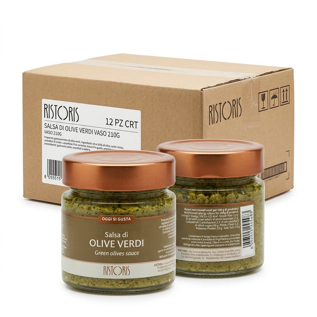 Salsa di Olive Verdi 210 g (Karton 12) — Ristoris