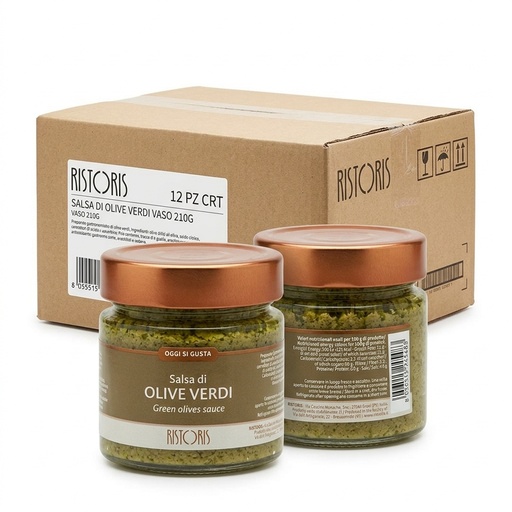 Green Olive Spread 210 g (Case 12) — Ristoris