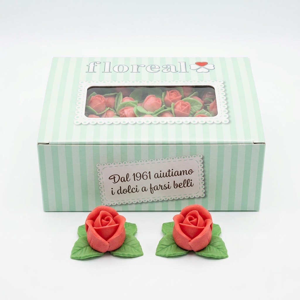 Rosellina con Foglie Rosso 200 Pz — Floreal