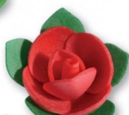 ROSELLINA (ROSSO) CON FOGLIE 200PZ CRT FLOR