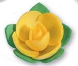 ROSELLINA (GIALLO) CON FOGLIE 200PZ CRT FLOR