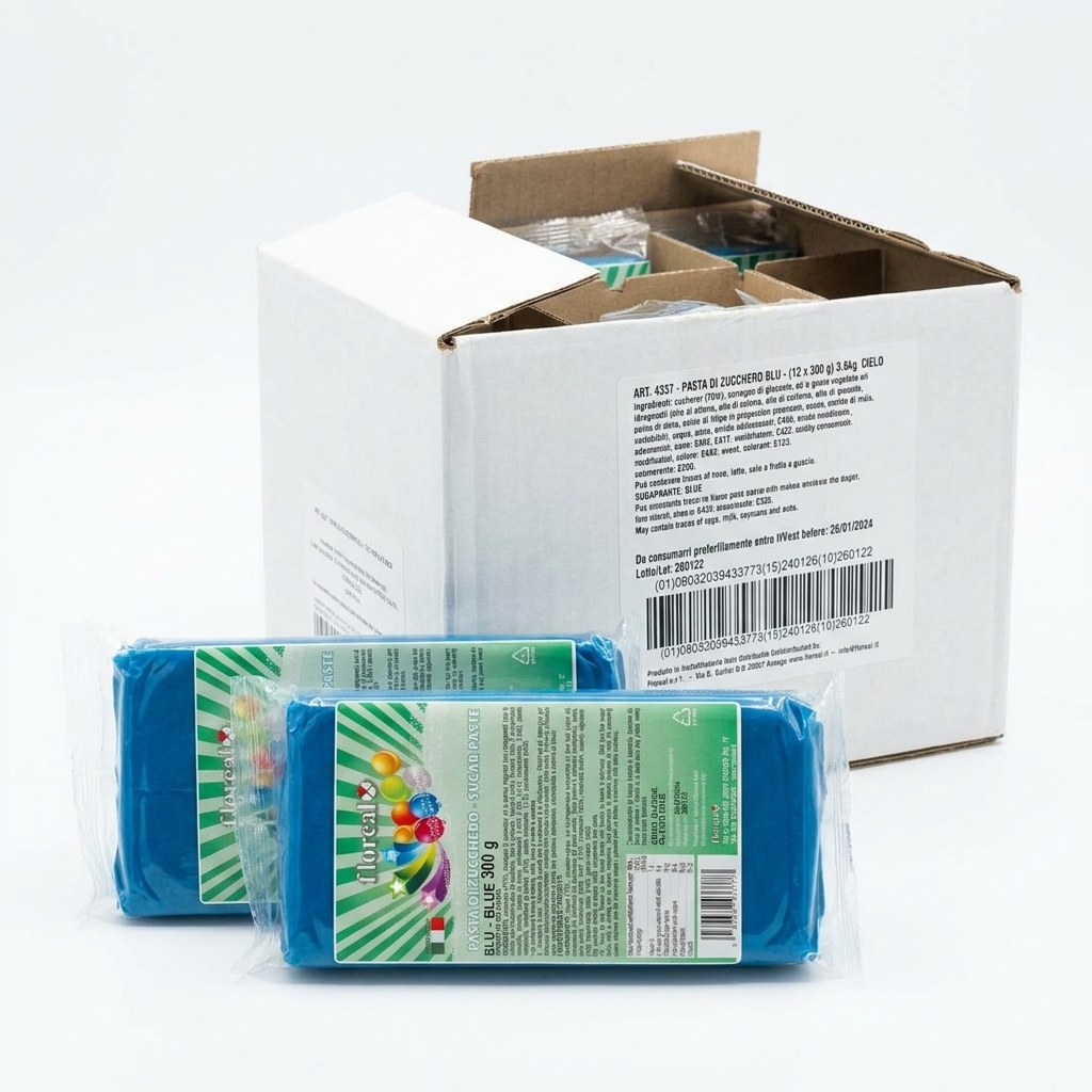 BLUE SUGAR PASTE 12 PKG OF 300G 3.6KG CTN FLOR