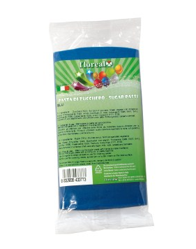 Pasta Zucchero Blu 12 pkg Da 300g 3.6kg krt Flor - Italienische Pasta