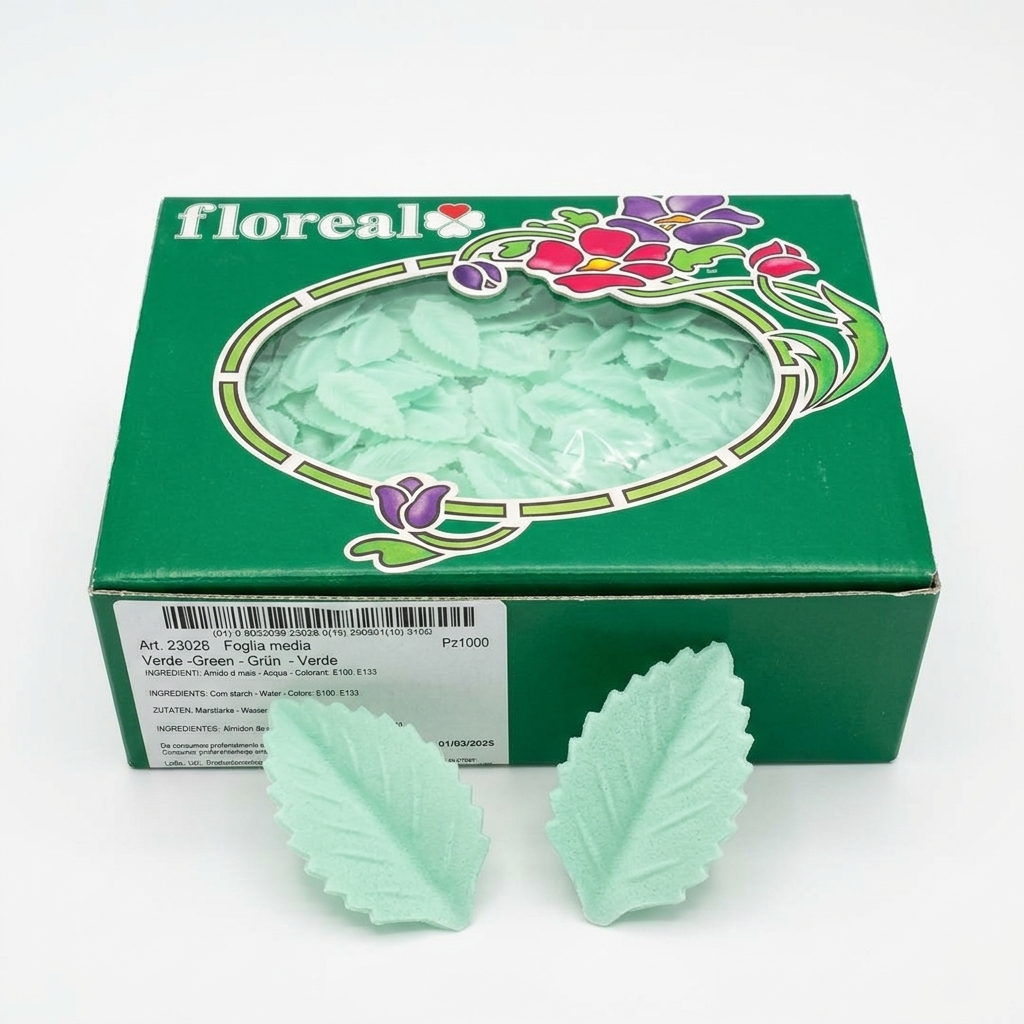 Essbare Oblaten-Blätter Grün Mittel 1000 St. — Floreal