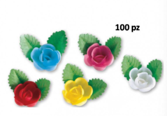 ROSELLINA ASSORTITA 100PZ CRT FLOR