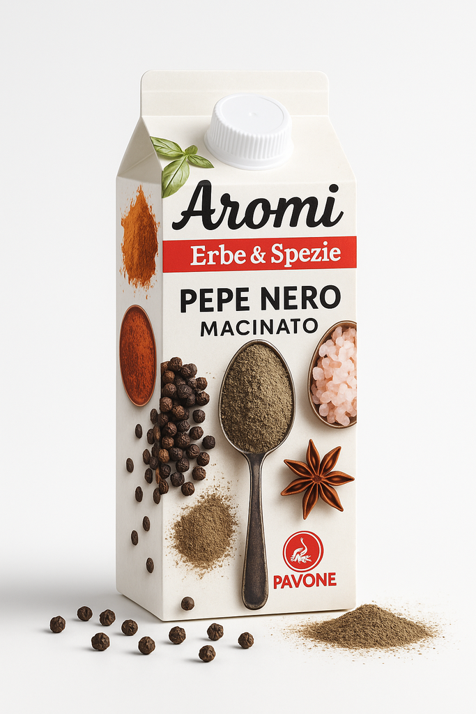 PEPE NERO MACINATO DISPENSER 350G 6PZ CRT PAV